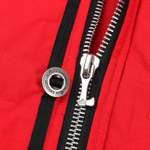 Moose Knuckles Red Down Jacket - Picture 4 of 8
